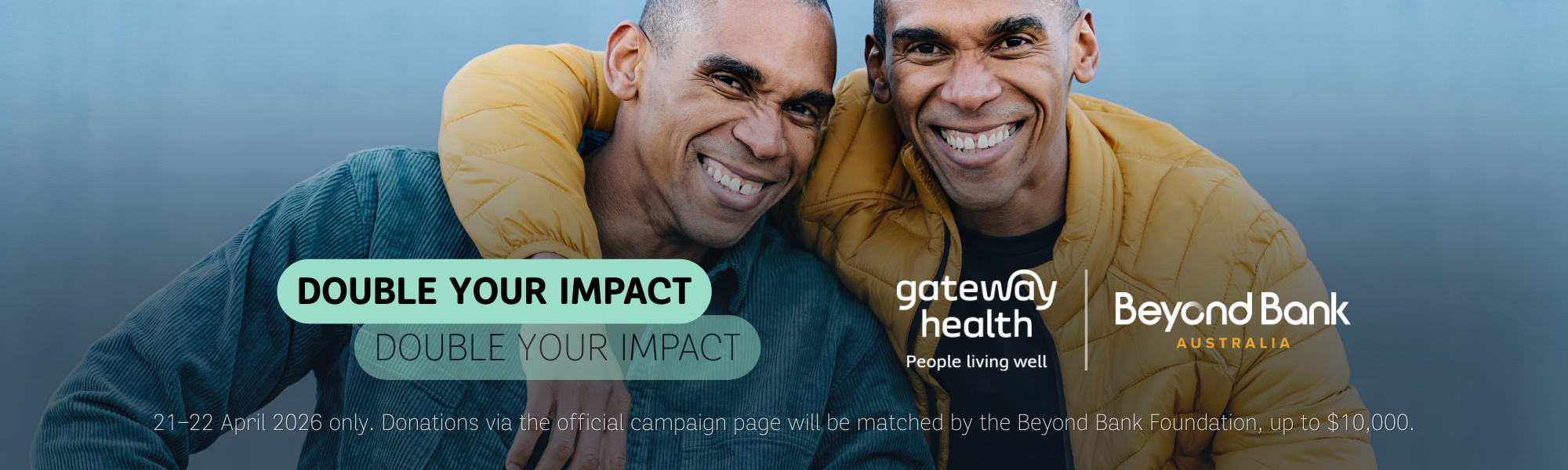 Gateway Health Double Donations banner